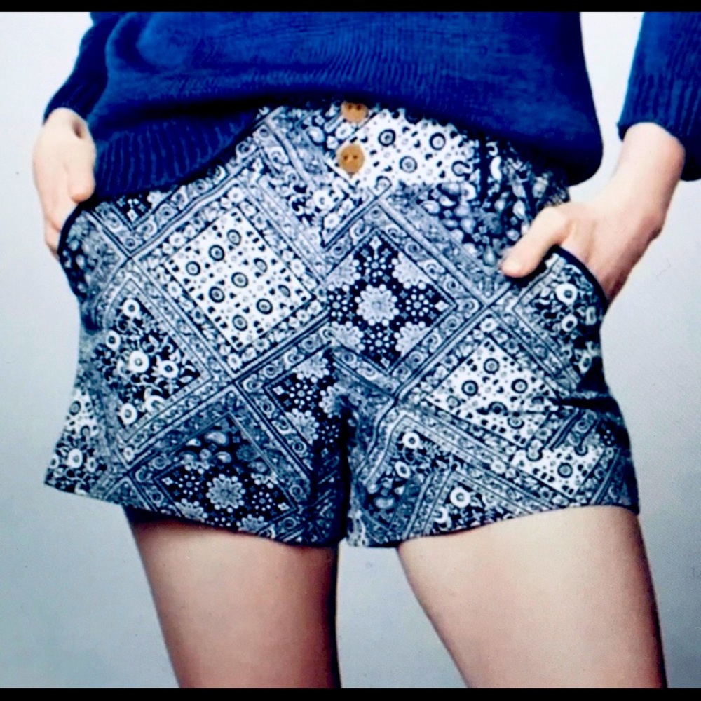 Anthropologie Contonnier Printed Shorts